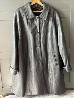 Knoles & Carter London super warm lambskin coat XL zip out lining EUC VTG